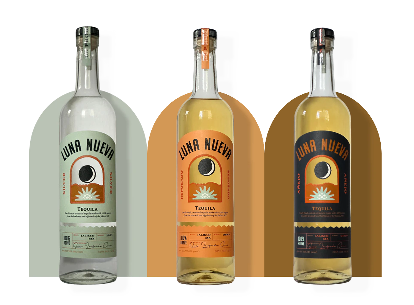 Luna Nueva Blanco, Reposado, Añejo